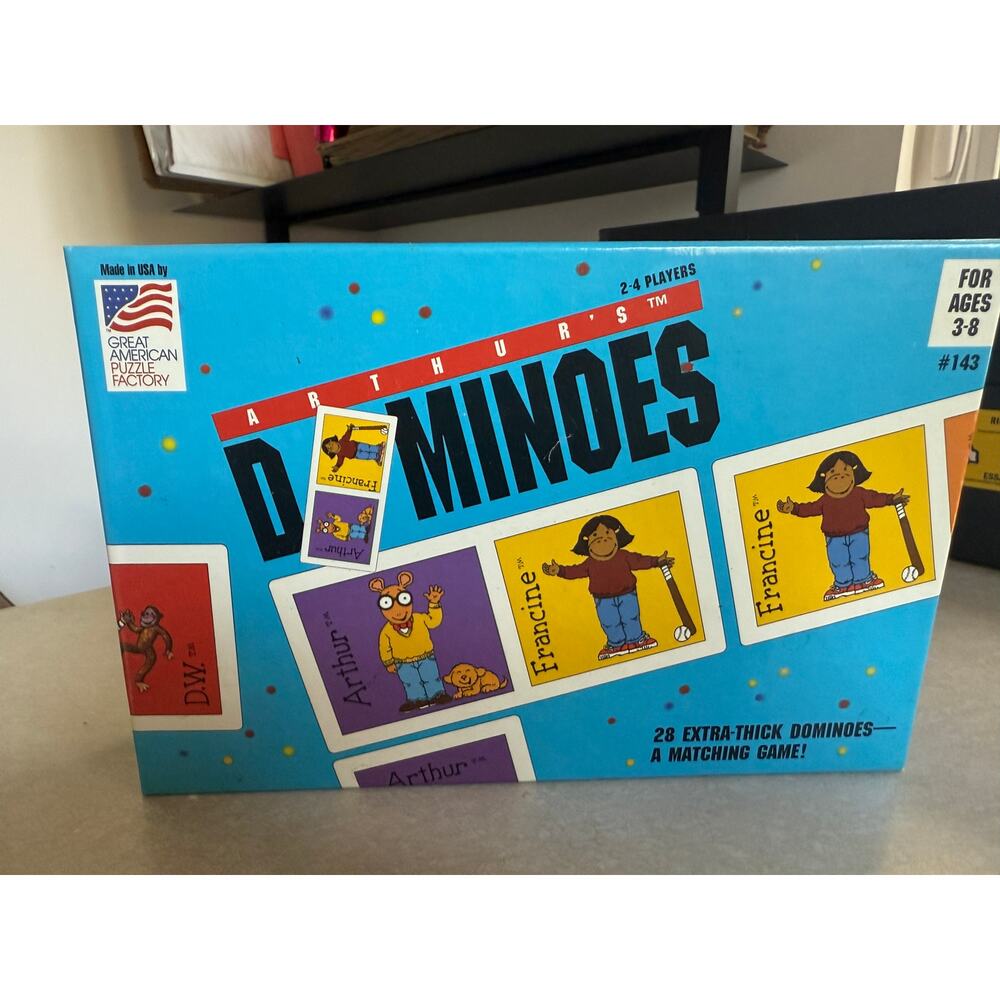 Vintage Arthur's Dominoes - PBS Great Condition!